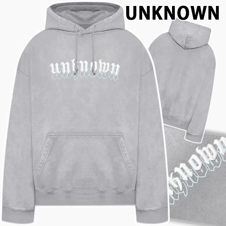 UNKNOWN  |Unisex Long Sleeves Cotton Logo Hoodies