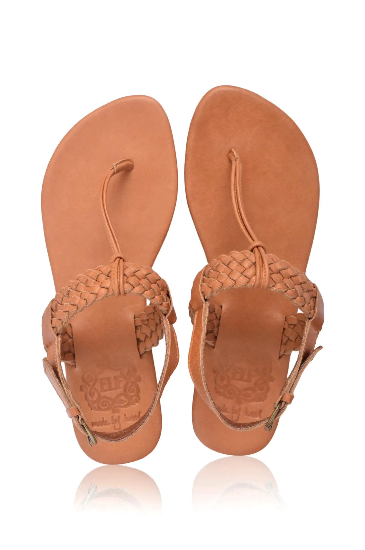 Venetian T-strap Leather Sandals