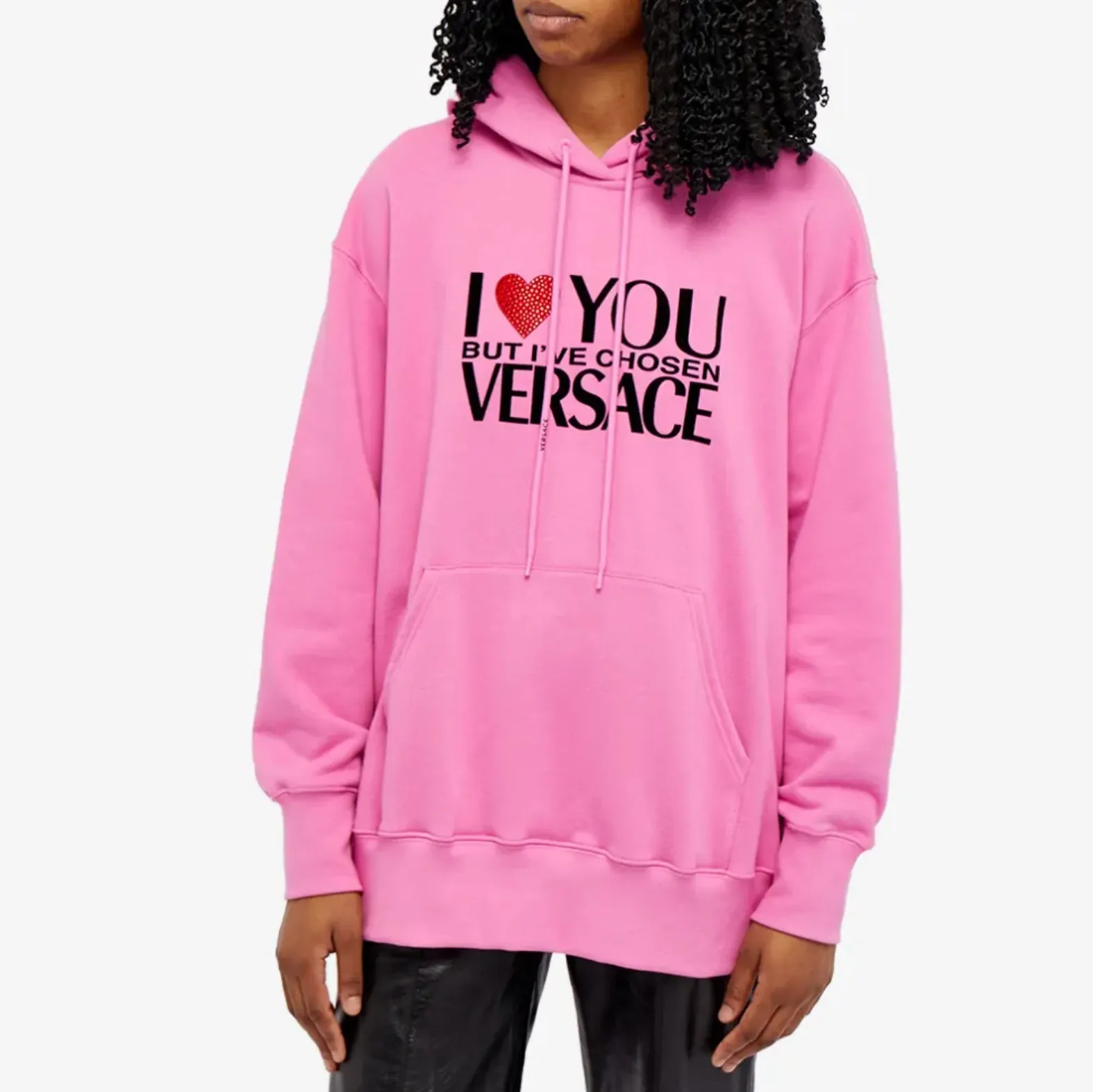 VERSACE  |Cotton Logo Hoodies & Sweatshirts