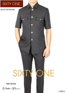 Victor Baron Turkish Short Sleeve Safari Suit