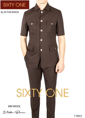 Victor Baron Turkish Short Sleeve Safari Suit