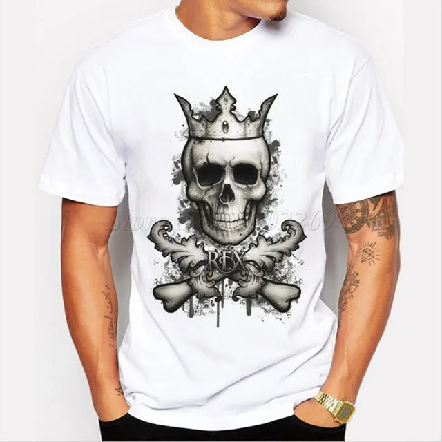 Vintage King Biker Skull T-shirt