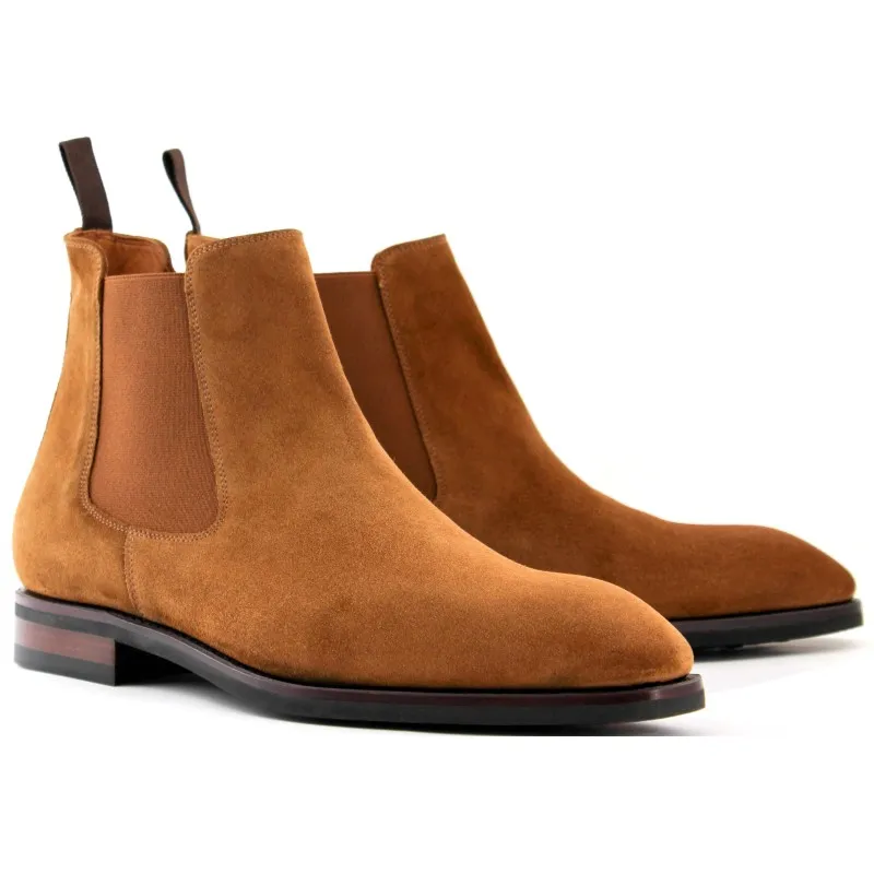 Yanko Chelsea boot light brown suede