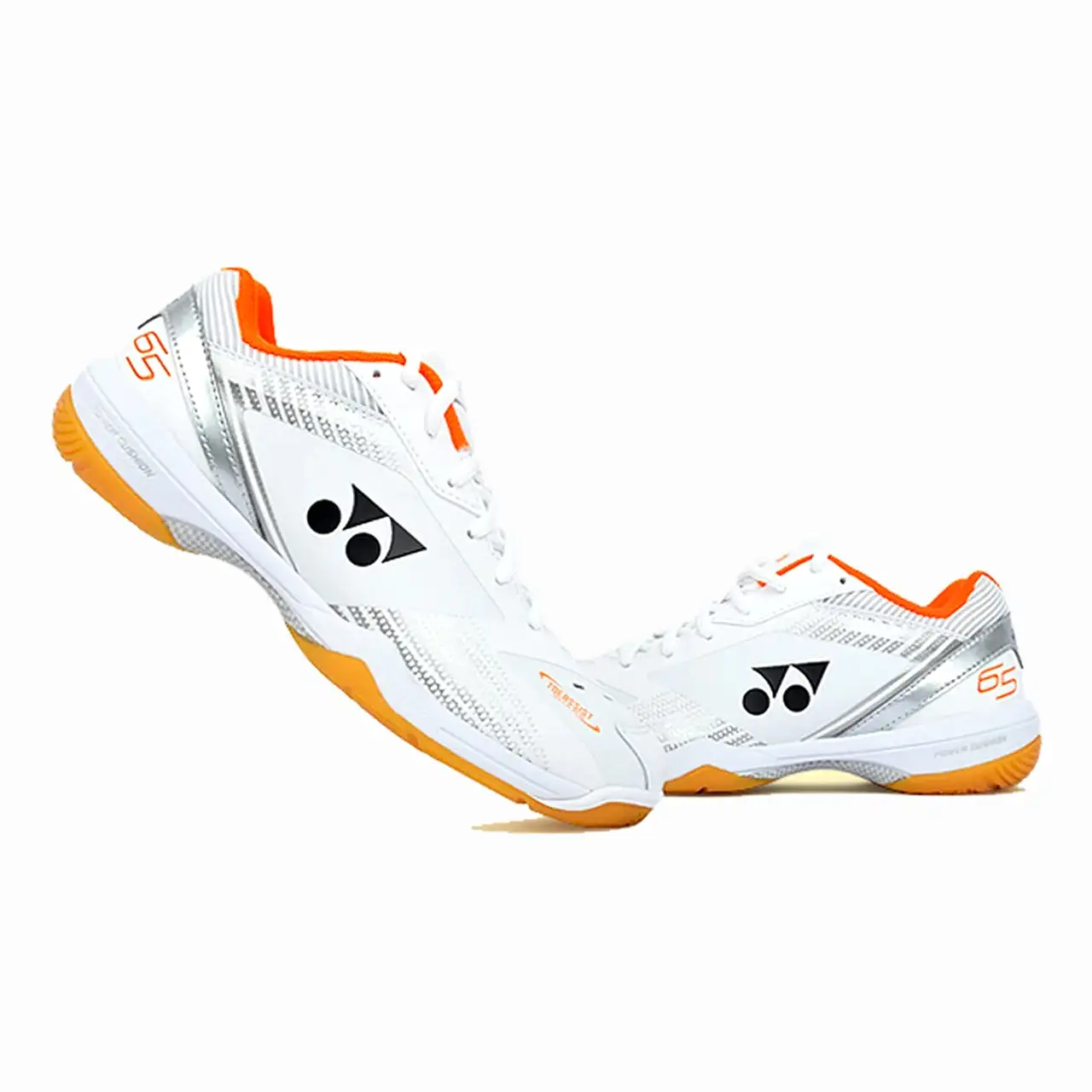 Yonex Power Cushion 65 Z3 Wide Badminton Shoe - White/Orange