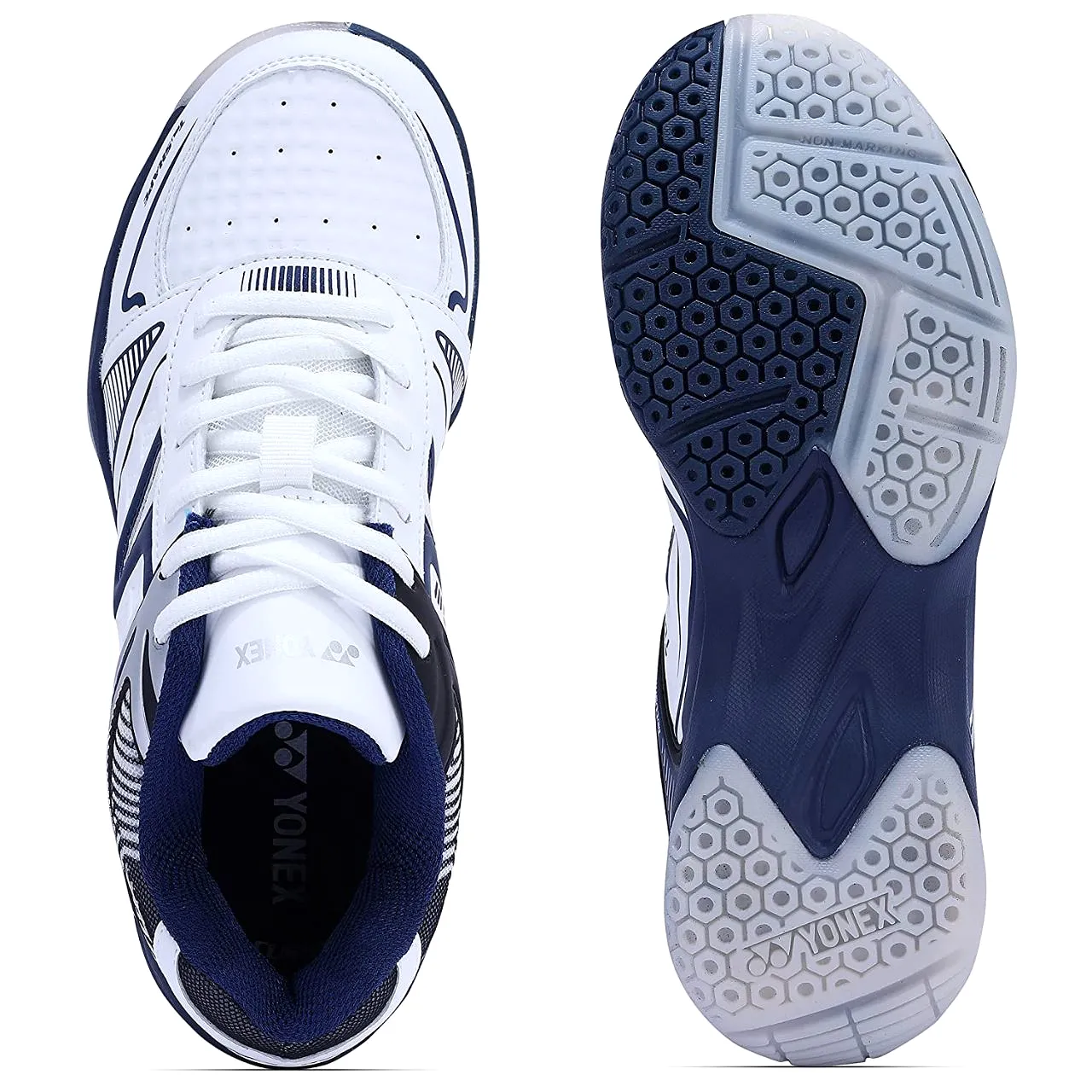 Yonex Tokyo 3 Badminton Shoes - White/Navy Blue