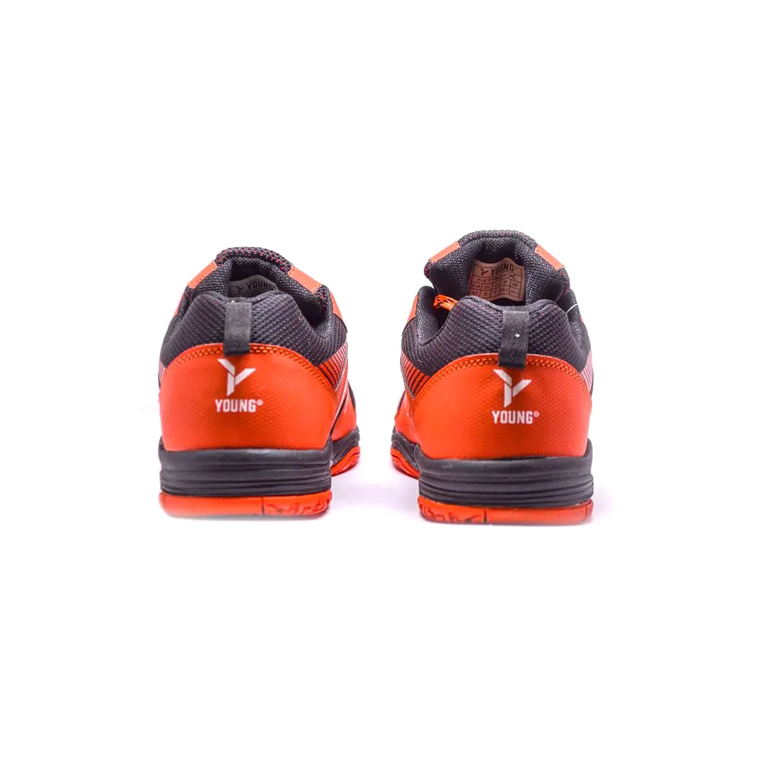 Young Nitro-X Badminton Shoe - Black/Red