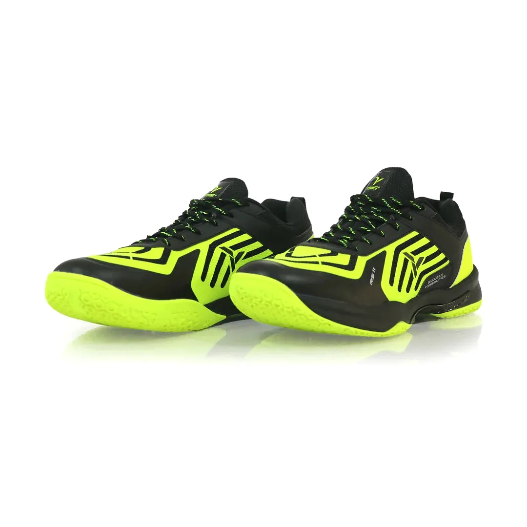 Young RS 11 Badminton Shoe - Black/Yellow